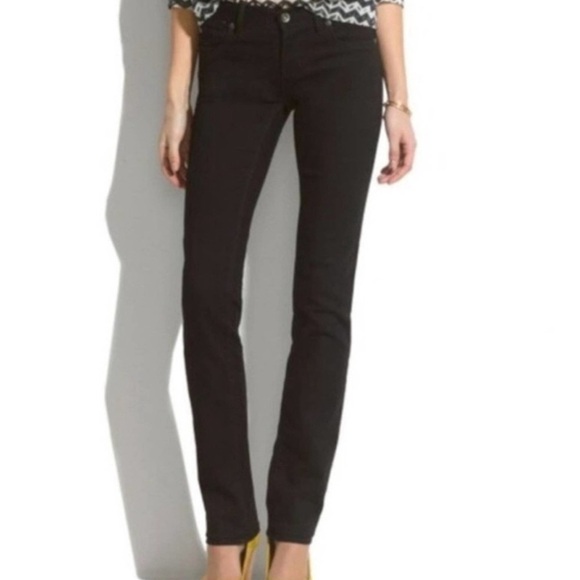 Madewell Rail Straight Jeans in Black Size 26 - Picture 1 of 9